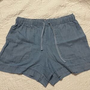 Hilary Radley High Waist Blue Shorts